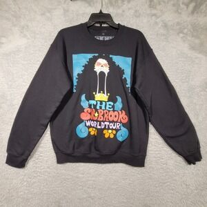 One Piece Soul King Brook World Tour Black Sweatshirt Medium Ripple Junction